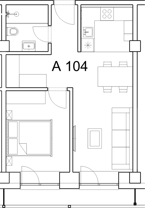 Apartman A 104