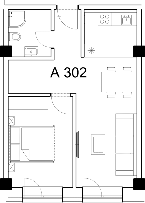 Apartman A 302
