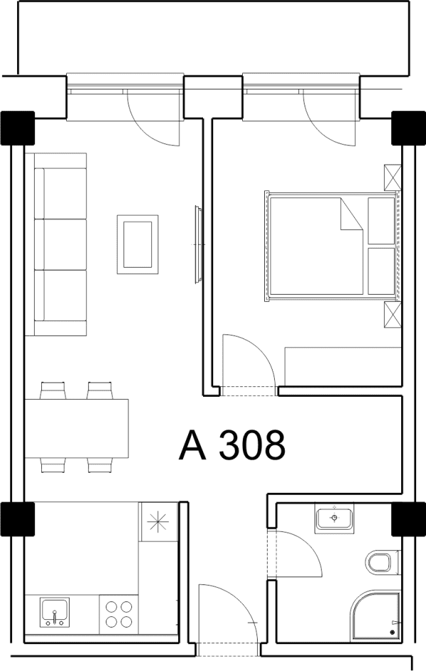 Apartman A 308