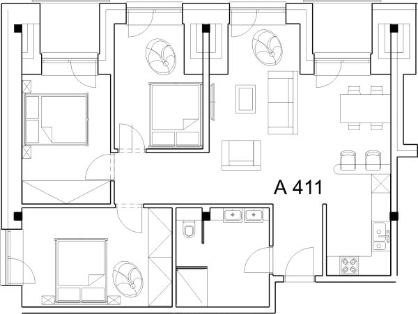 Apartman A 411
