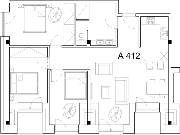 Apartman A 412